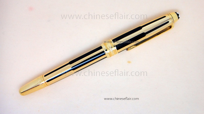 Montblanc Meisterstück Solitaire Gold & Black Rollerball Pen